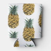 Tropische Waterverf Pineappel Naadloos patroon Blikjeskoeler (Voorkant)