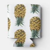 Tropische Waterverf Pineappel Naadloos patroon Blikjeskoeler (Achterkant)