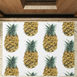 Tropische Waterverf Pineappel Naadloos patroon Deurmat