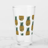 Tropische Waterverf Pineappel Naadloos patroon Glas (Voorkant)