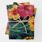 Tropische Waterverf Pineappel Naadloos patroon Inpakpapier Vel (In situ)