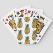 Tropische Waterverf Pineappel Naadloos patroon Pokerkaarten (Achterkant)