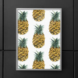 Tropische Waterverf Pineappel Naadloos patroon Poster<br><div class="desc">Tropische Waterverf Pineappel Naadloos patroon</div>