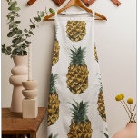 Tropische Waterverf Pineappel Naadloos patroon Schort<br><div class="desc">Tropische Waterverf Pineappel Naadloos patroon</div>