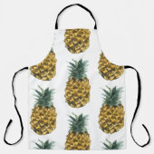 Tropische Waterverf Pineappel Naadloos patroon Schort (Voorkant)