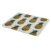 Tropische Waterverf Pineappel Naadloos patroon Snijplank (Hoek)