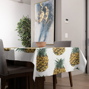 Tropische Waterverf Pineappel Naadloos patroon Tafelkleed