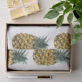 Tropische Waterverf Pineappel Naadloos patroon Tissuepapier (Geschenk)
