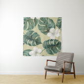 Tropische waterverf planten: naadloos patroon. wandkleed (In Situ (horizontaal))