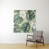 Tropische waterverf planten: naadloos patroon. wandkleed (In situ)