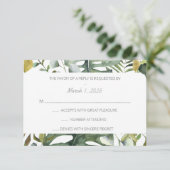 Tropische Waterverf RSVP (Staand voorkant)