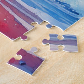tropische waterverf scène puzzel (Zijkant)