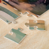 tropische waterverf scène puzzel (Zijkant)