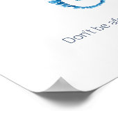 Tropische Waterverf Seahorse Motivatie Poster (Hoek)