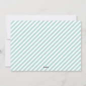 Tropische Waterverf SEAsons Greetings | Stripes Feestdagenkaart (Achterkant)