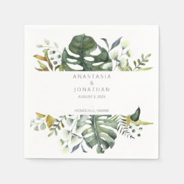 Tropische Waterverf Servet