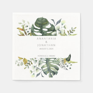 Tropische Waterverf Servet