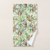 Tropische Waterverf Slotpatroon Bad Handdoek (Handdoek)