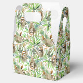 Tropische Waterverf Slotpatroon Bedankdoosjes (Geopend)