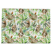 Tropische Waterverf Slotpatroon Groot Cadeauzakje (Achterkant)