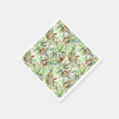 Tropische Waterverf Slotpatroon Servet (Hoek)