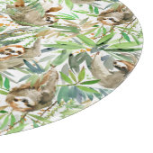 Tropische Waterverf Slotpatroon Snijplank (Hoek)