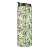 Tropische Waterverf Slotpatroon Thermosbeker (Geroteerd rechts)