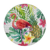 Tropische Waterverf Snijplank (Voorkant)