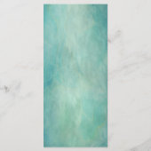 Tropische Waterverf Strand Palm Tree Bruiloft Menu (Achterkant)