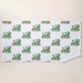 Tropische waterverf strandlaken (Voorkant)