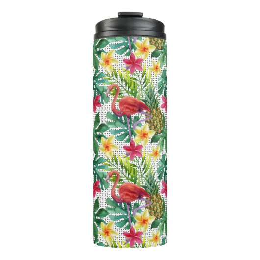 Tropische Waterverf Thermosbeker (Voorkant)