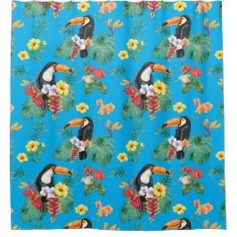 Tropische Waterverf Toucanen Douchegordijn