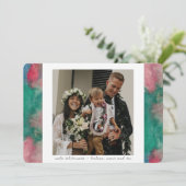 Tropische Waterverf Vakantie Groeten Kaart (Staand voorkant)