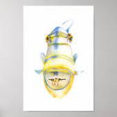 Tropische Waterverf van het strand Poster (Voorkant)