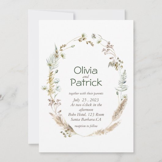 tropische waterverf van wilde bloemen (Voorkant)