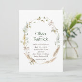 tropische waterverf van wilde bloemen (Staand voorkant)