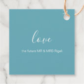 Tropische Waterverf ventilatorlabels Bedankjes Labels (Achterkant)