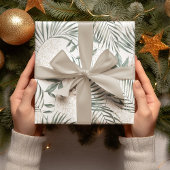 Tropische Waterverf verlaat- en blokpatroon Cadeaupapier