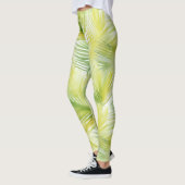 Tropische Waterverf verlaat Leggings (Links)