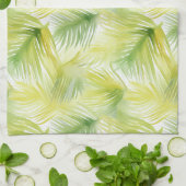 Tropische Waterverf verlaat Theedoek (Gevouwen)