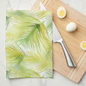 Tropische Waterverf verlaat Theedoek (Quarter Fold)