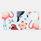 Tropische Waterverf: vogelbloem fusie. Case-Mate iPhone Case (Achterkant (horizontaal))