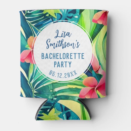 Tropische Waterverf voor olievlekken Aangepaste ba Blikjeskoeler (Voorkant)