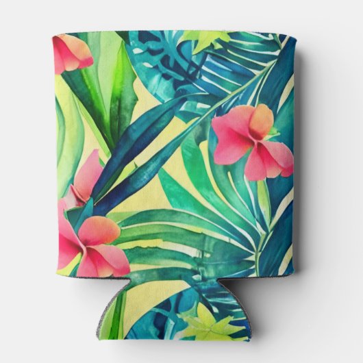 Tropische Waterverf voor olievlekken Aangepaste ba Blikjeskoeler (Achterkant)