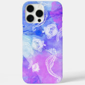 Tropische Waterverf Zeepaarden Case-Mate iPhone Case (Achterkant)