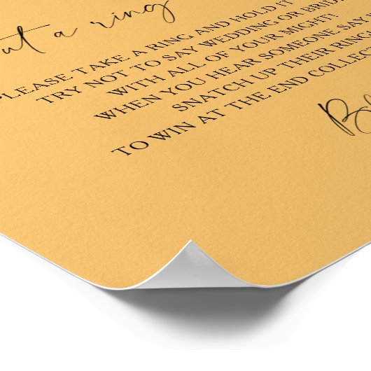 Tropische waterverf - zet een ring op het spel poster (Hoek)