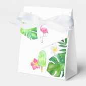 Tropische Waterverf — zomertijd Bedankdoosjes (Voorkant Zijde)