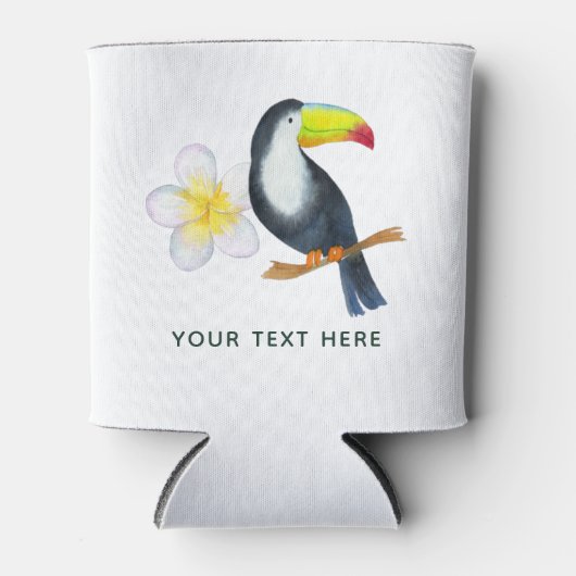 Tropische Waterverf — zomertijd Blikjeskoeler (Voorkant)