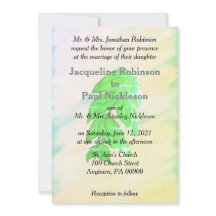 Tropische Waterverfblad Bruiloftssuite