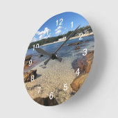 Tropische waterwandklok ronde klok (Hoek)